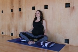 pregnancy yoga bound angle